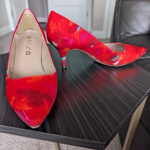 Unisa Red Women's Heels